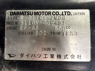 1998 Daihatsu Hijet Van, right-hand drive Japanese import, stock KTD-0919 (photo 31)