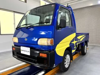 1998 Subaru Sambar Truck — Blue 4WD Kei Trucks, photo 2 of 26