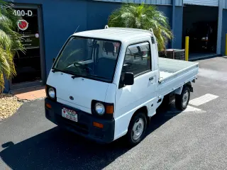 White 1991 Subaru Sambar, 16,000 miles, 660cc, stock KTD-0027 (photo 2)