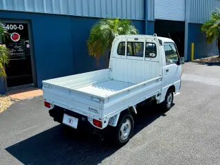 White 1991 Subaru Sambar RWD kei truck for sale, stock KTD-0027 (photo 9)