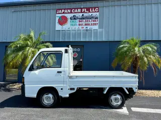 White 1991 Subaru Sambar, Manual, imported kei truck, stock KTD-0027 (photo 4)
