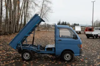 1995 Daihatsu Hijet Climber Dump Truck — Blue 4WD Kei Trucks, photo 7 of 12
