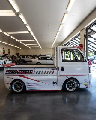White 1995 Honda Acty, Manual, imported kei truck, stock KTD-0049 (photo 4)