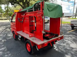 1995 Mitsubishi Minicab Fire Truck — Red Kei Trucks, photo 5 of 18