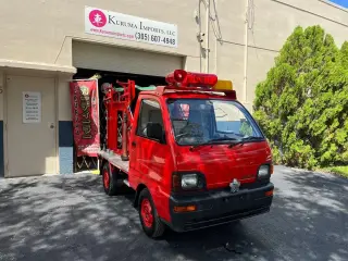 1995 Mitsubishi Minicab Fire Truck — Red Kei Trucks, photo 1 of 18