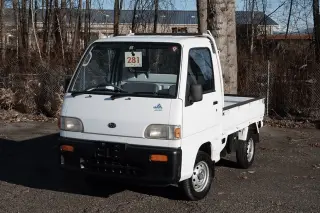 1996 Subaru Sambar — White 4WD Kei Trucks, photo 1 of 13