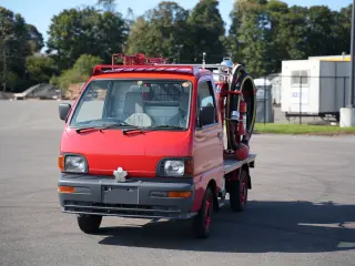 1998 Mitsubishi Minicab — Red 4WD Kei Trucks, photo 6 of 37