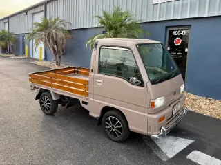 Beige 1998 Subaru Sambar, Manual, imported kei truck, stock KTD-0084 (photo 12)