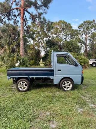 Blue 1998 Suzuki Carry, 50,000 miles, 660cc SOHC I3 (F6A), stock KTD-0086 (photo 6)