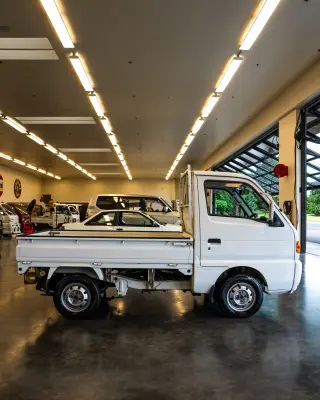 White 1998 Suzuki Carry, Manual, imported kei truck, stock KTD-0088 (photo 4)
