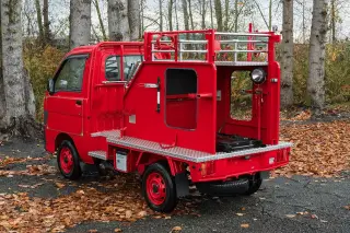 1999 Daihatsu Hijet Fire Truck — Red 4WD Kei Trucks, photo 6 of 15