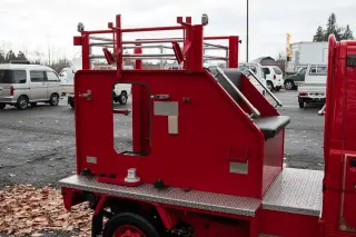 1999 Daihatsu Hijet Fire Truck — Red 4WD Kei Trucks, photo 4 of 15