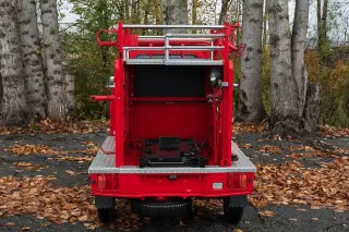 1999 Daihatsu Hijet Fire Truck — Red 4WD Kei Trucks, photo 5 of 15