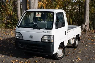 White 1999 Honda Acty SDX 4WD kei truck for sale, stock KTD-0099 (photo 1)
