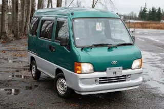 Green 1999 Subaru Sambar Dias, Manual, imported kei van, stock KTD-0102 (photo 8)