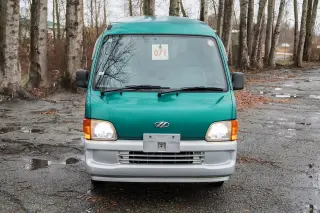 Green 1999 Subaru Sambar Dias 4WD kei van for sale, stock KTD-0102 (photo 9)