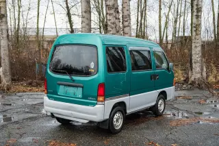 Green 1999 Subaru Sambar Dias, Manual, imported kei van, stock KTD-0102 (photo 12)