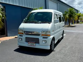 White 2001 Suzuki Every Van Wagon Sport, 109,000 miles, 660cc Turbo, stock KTD-0114 (photo 2)