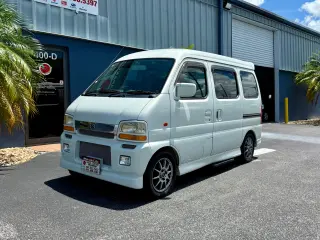 White 2001 Suzuki Every Van Wagon Sport RWD kei van for sale, stock KTD-0114 (photo 1)