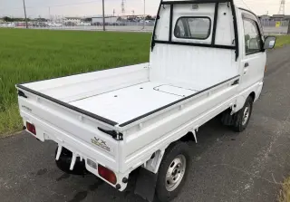 White 1991 Mitsubishi Minicab Truck, 4-Speed Manual, imported kei truck, stock KTD-0212 (photo 4)