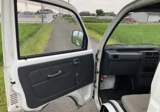 White 1991 Mitsubishi Minicab Truck, 4-Speed Manual, imported kei truck, stock KTD-0212 (photo 8)