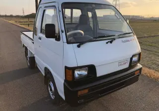 White 1992 Daihatsu Hijet Truck 4WD kei truck for sale, stock KTD-0215 (photo 1)