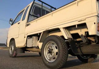 White 1992 Daihatsu Hijet Truck 4WD kei truck for sale, stock KTD-0215 (photo 5)