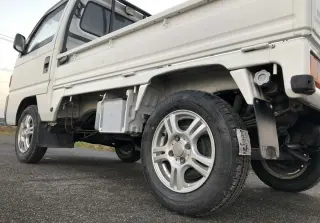White 1992 Honda Acty Truck 4WD kei truck for sale, stock KTD-0216 (photo 5)