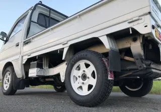 White 1992 Suzuki Carry Truck 4WD kei truck for sale, stock KTD-0218 (photo 5)