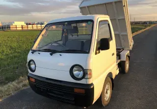 White 1993 Suzuki Carry Dump, 104,095 miles, F6A, stock KTD-0132 (photo 2)
