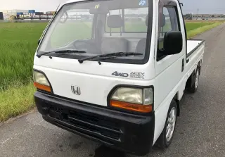 White 1994 Honda Acty Truck, 50,744 miles, E07A, stock KTD-0233 (photo 2)