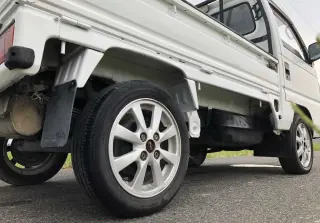 White 1994 Honda Acty Truck, 50,744 miles, E07A, stock KTD-0233 (photo 6)