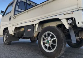 White 1994 Honda Acty Mini Truck, Kei Truck with AC 4WD kei truck for sale, stock KTD-0232 (photo 5)
