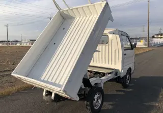 White 1994 Mitsubishi Minicab Mini Dump Truck, 4-Speed Manual, imported mini dump truck, stock KTD-0138 (photo 4)