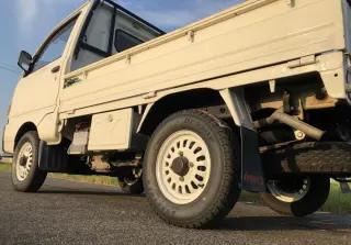 White 1994 Mitsubishi Minicab Truck 4WD kei truck for sale, stock KTD-0235 (photo 5)