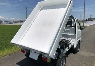 White 1994 Suzuki Carry Mini Dump Truck, 4-Speed Manual, imported mini dump truck, stock KTD-0139 (photo 4)