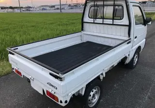 White 1994 Suzuki Carry Mini Truck, Kei Truck, 5-Speed Manual, imported kei truck, stock KTD-0240 (photo 4)
