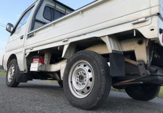 White 1994 Suzuki Carry Mini Truck, Kei Truck 4WD kei truck for sale, stock KTD-0240 (photo 5)