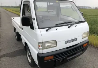 White 1994 Suzuki Carry Truck 4WD kei truck for sale, stock KTD-0239 (photo 1)