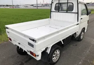 White 1995 Daihatsu Hijet Truck, 5-Speed Manual, imported kei truck, stock KTD-0243 (photo 4)