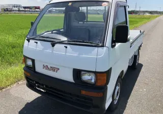 White 1995 Daihatsu Hijet Mini Truck, Kei Truck, 44,053 miles, EF, stock KTD-0241 (photo 2)