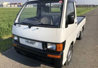 White 1995 Daihatsu Hijet Mini Truck, Kei Truck, 55,106 miles, EF, stock KTD-0242 (photo 2)