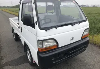 White 1995 Honda Acty Mini Truck, Kei Truck 4WD kei truck for sale, stock KTD-0247 (photo 1)
