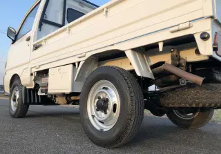 White 1995 Mitsubishi Minicab Truck 4WD kei truck for sale, stock KTD-0250 (photo 5)