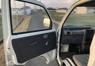 White 1995 Mitsubishi Minicab Truck, 5-Speed Manual, imported kei truck, stock KTD-0250 (photo 8)