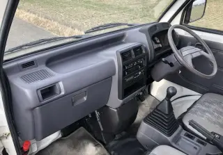 White 1995 Mitsubishi Minicab Mini Truck, Kei Truck in USA 4WD kei truck for sale, stock KTD-0249 (photo 9)