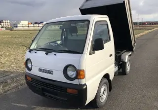 White 1995 Suzuki Carry Mini Dump Truck, 51,622 miles, F6AFuka Dump, stock KTD-0145 (photo 2)