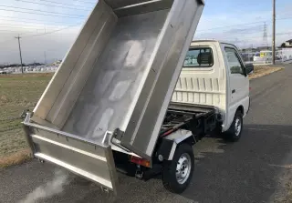 White 1995 Suzuki Carry Mini Dump Truck, 4-Speed Manual, imported mini dump truck, stock KTD-0145 (photo 4)