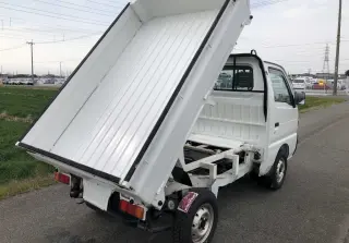 White 1995 Suzuki Carry Dump, 4-Speed Manual, imported mini dump truck, stock KTD-0144 (photo 4)