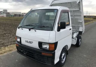 White 1996 Daihatsu Hijet Mini Dump Truck, 32,431 miles, EFClimber, stock KTD-0146 (photo 2)